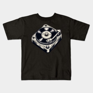 Classic Turntable Kids T-Shirt